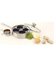 4-Cup Stainless Steel Egg Poacher Set