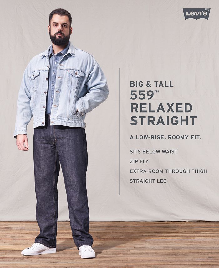 Levi's Men's Big and Tall 559 Relaxed Straight Fit Jeans & Reviews - Jeans  - Men - Macy's