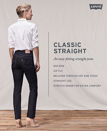 Levi's Women's Classic Straight-Leg Jeans in Short Length & Reviews ...
