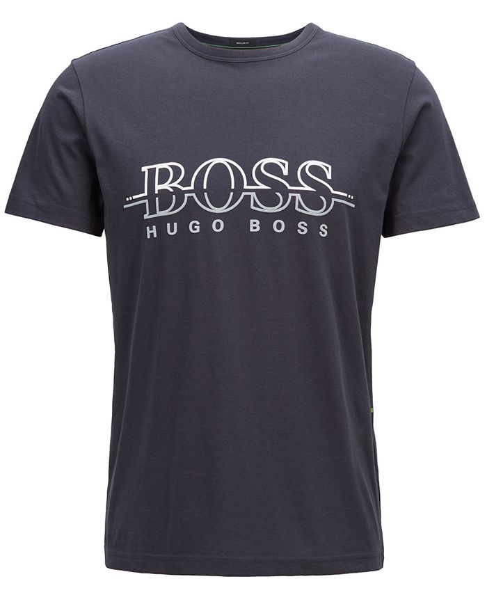 Hugo Boss BOSS Men's Regular/Classic-Fit Logo-Graphic Cotton T-Shirt ...