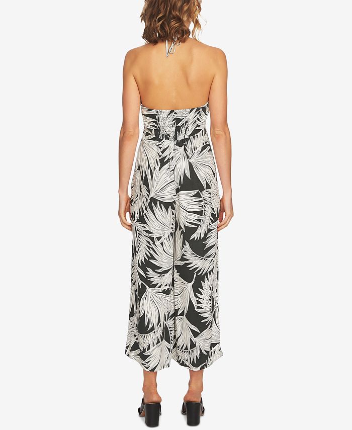 1.STATE Printed Cutout Halter Jumpsuit - Macy's
