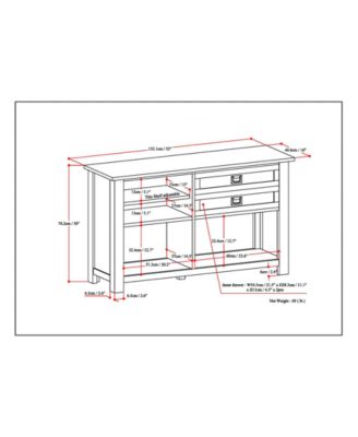 Simpli Home CLOSEOUT! Oswen Console Table