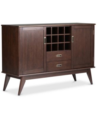 Kentler Mid Century Sideboard Buffet and Wine Rack
