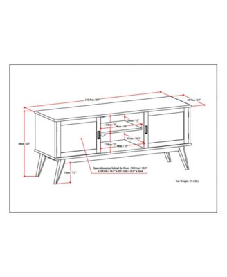 Kentler Mid Century Low TV Media Stand