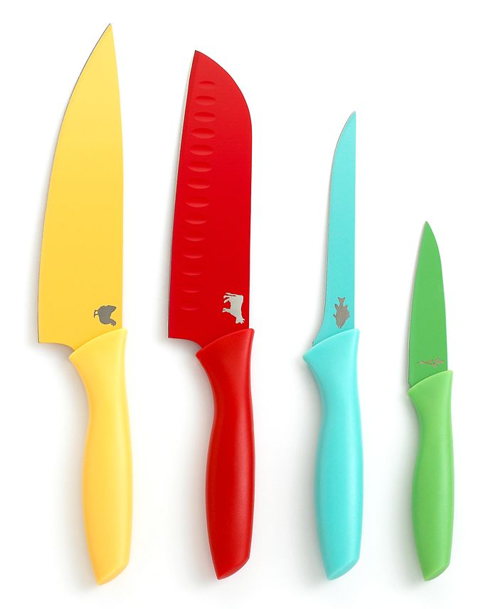 Martha Stewart Collection Color Coded Cutlery, Set of 4. Created