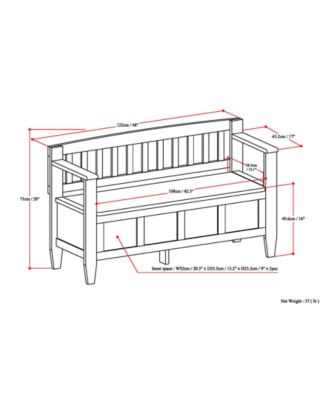 Winslow Entryway Storage Bench