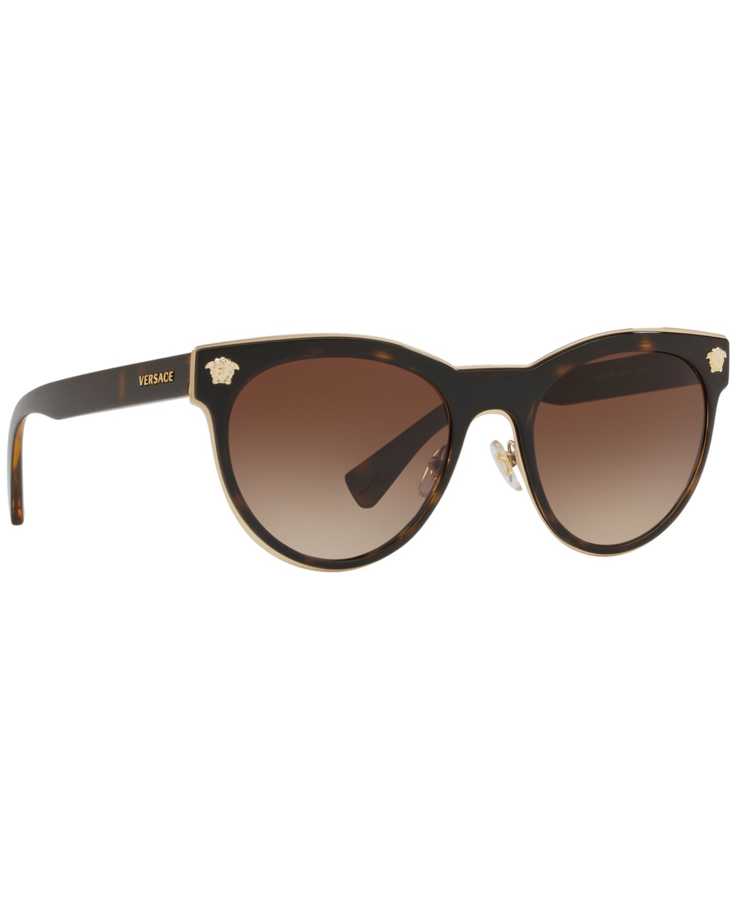 Женские солнцезащитные очки Versace Sunglasses, VE2198 54, цвет: Гавана / Коричневый градиентный — фото 3