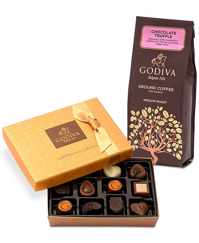 Godiva 12Pc. Gold Discovery Box & Chocolate Coffee Gift Set Macy's