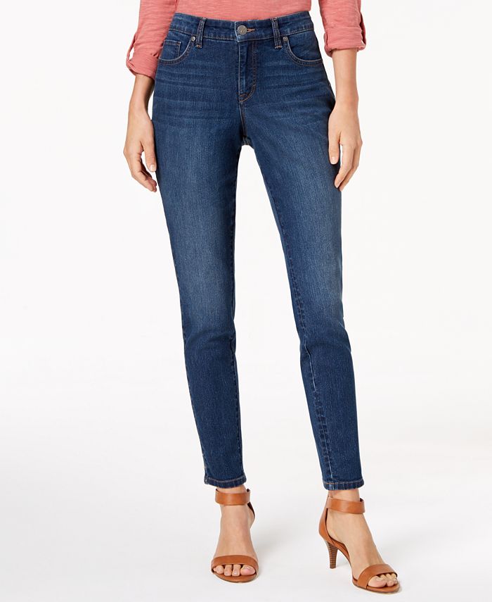 Style & Co Women's Curvy Fit Skinny Fashion Jeans Yellow Size 6