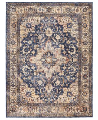 Km Home Taza Heriz Area Rug Collection In Red