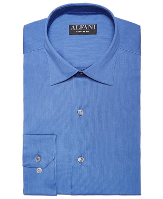 Alfani Men's Bedford Cord Classic/Regular Fit Dress Shirt, Created for ...