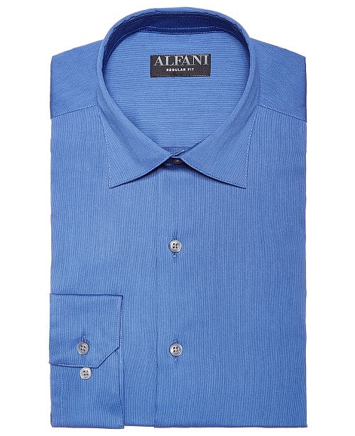 Alfani Men's Athletic Fit Bedford Cord Dress Shirt, Created For Macy's ...