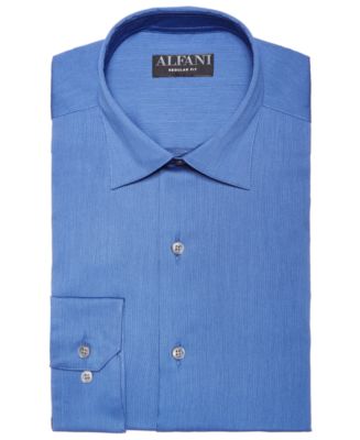 Alfani Men's Bedford Cord Classic/Regular Fit Dress Shirt, Created for ...