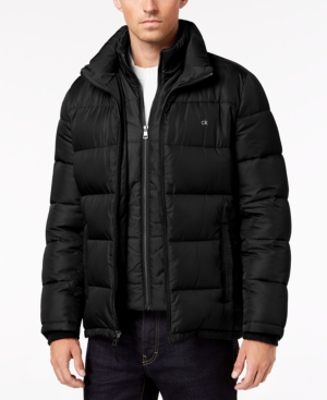 CALVIN KLEIN MEN'S BIG & TALL FULL-ZIP PUFFER COAT, CREATED FOR MACY'S