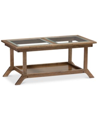 Furniture - Ryszard Glass-Top Coffee Table, Quick Ship