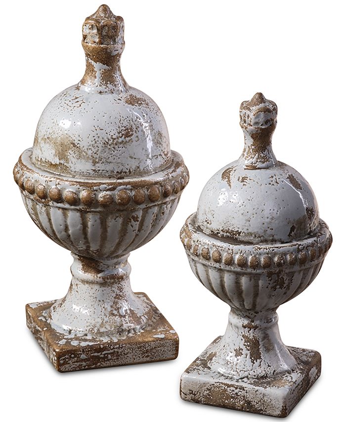 Uttermost - Sini Ceramic Finials, Set of 2