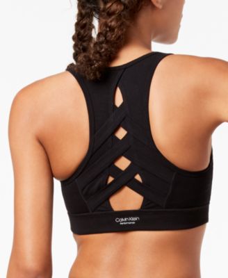 calvin klein high neck sports bra