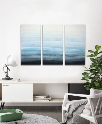 'Coastal Mist' 3-Pc. Canvas Art Print Set