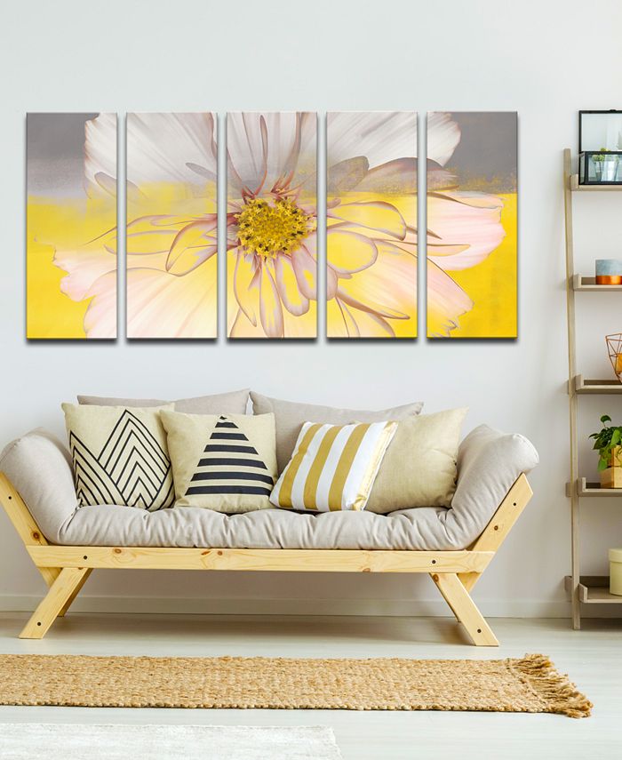 Ready2HangArt - 'Painted Petals XXXIV' 5-Pc. Canvas Art Print Set