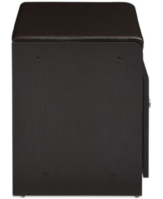 Glasser Cabinet with Seating Bench