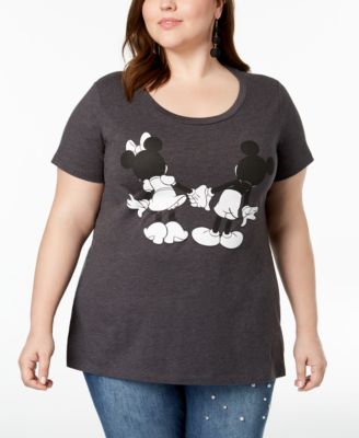 Disney - Plus Size Mickey & Minnie Graphic-Print T-Shirt