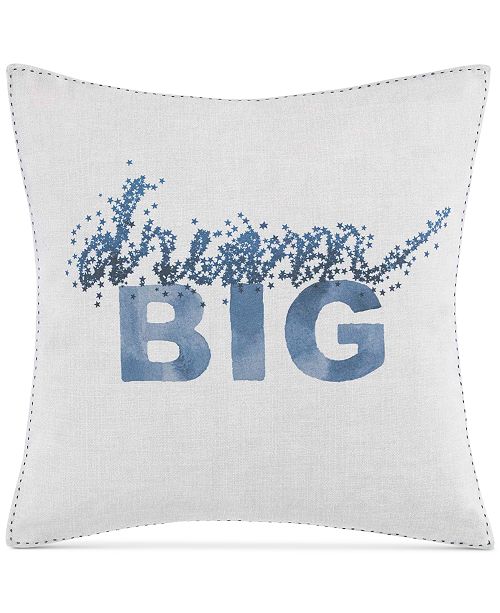 Ed Ellen Degeneres Hanako Dream Big Square Decorative Pillow