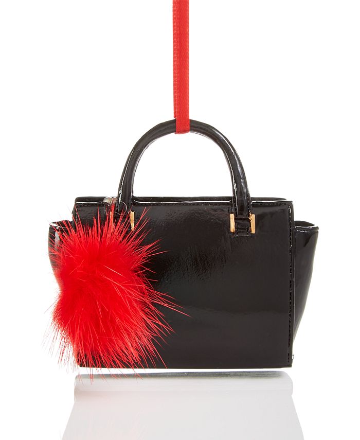 Holiday Lane Pom-Pom Handbag Ornament, Created for Macy's & Reviews ...