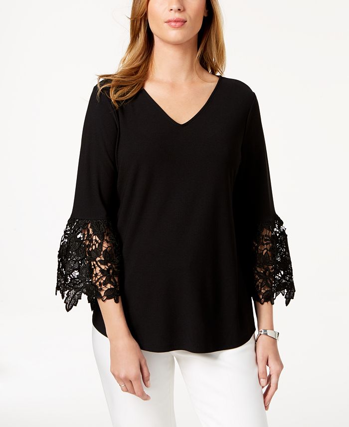 Alfani bell sleeve top store