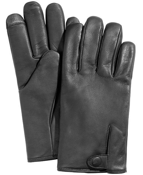 UGG® Men's Vented Leather Gloves & Reviews Hats, Gloves & Scarves
