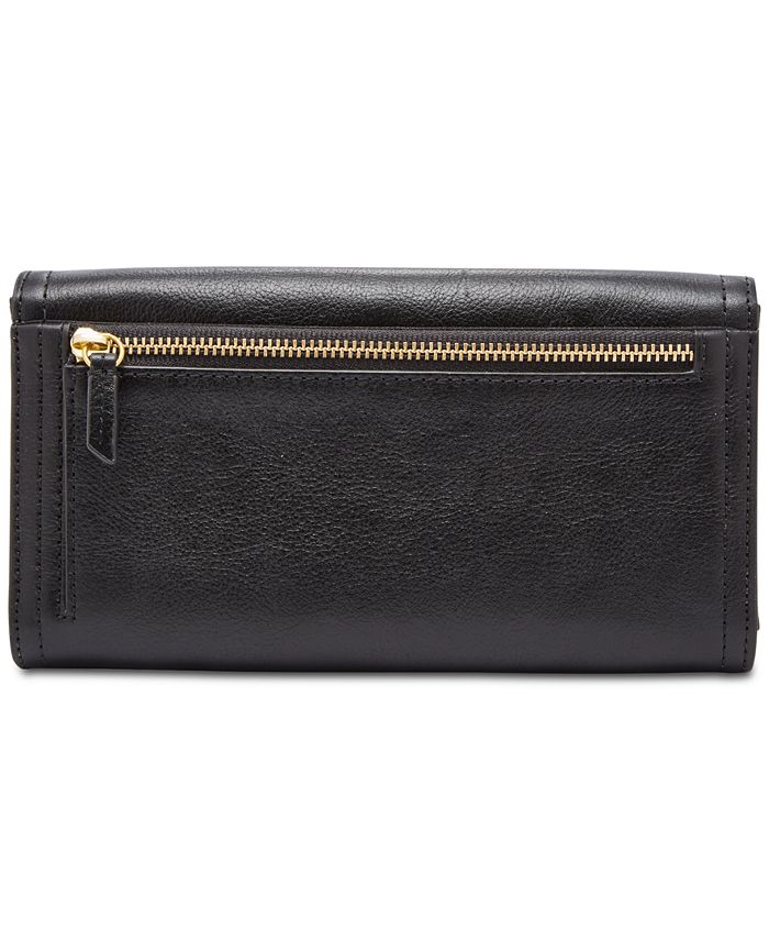 Fossil logan flap cheap wallet