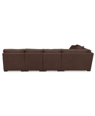 Radley Fabric 6-Piece Chaise Sectional with Wedge, Created for Macy's