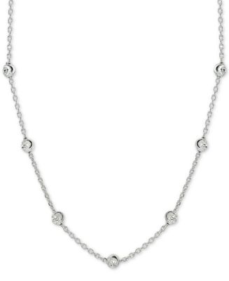 Giani Bernini Beaded Station Chain Necklace in 18k Gold-Plated Silver ...