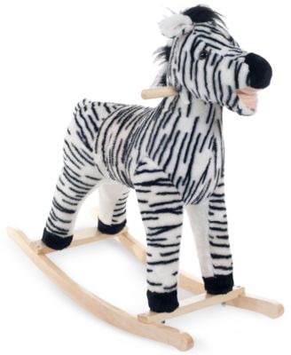 Trademark Global - Zebra Plush Rocking Animal