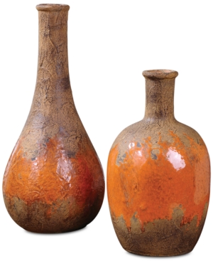 Uttermost Kadam Ceramic Vases, Set Of 2