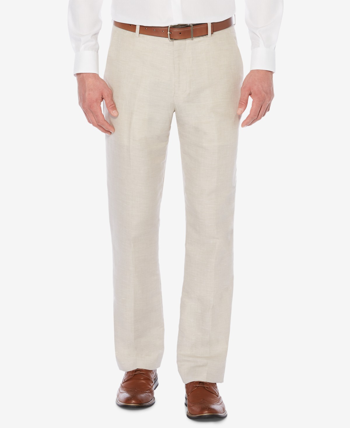 Мужские брюки Perry Ellis Men's Classic-Fit Herringbone Pants — фото 1