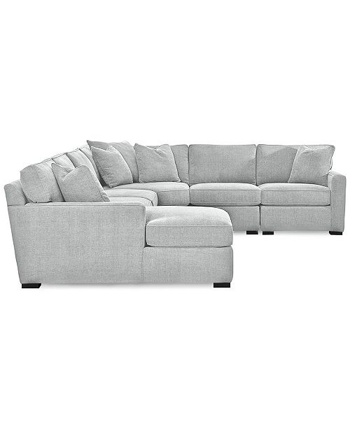 Furniture Radley 5Piece Fabric Chaise Sectional Sofa, Created for Macy