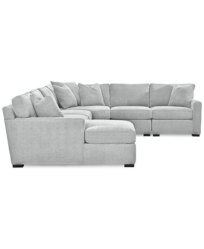 Furniture Radley 5Piece Fabric Chaise Sectional Sofa, Created for Macy