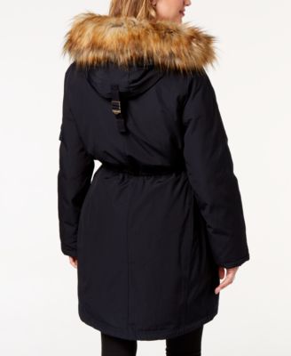 michael kors faux fur parka