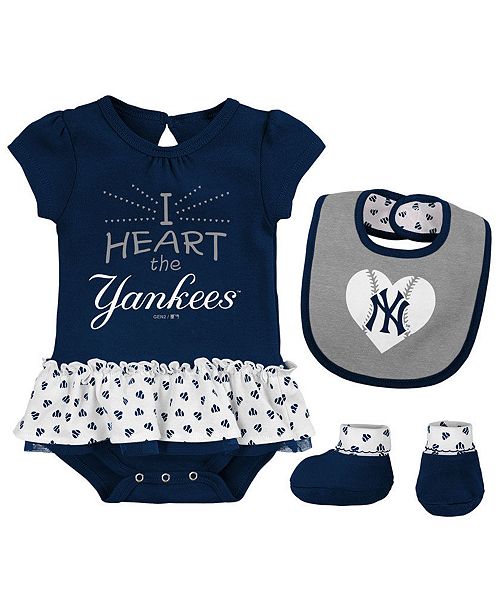 Outerstuff New York Yankees Bib Booty Set Infant Girls 0 9