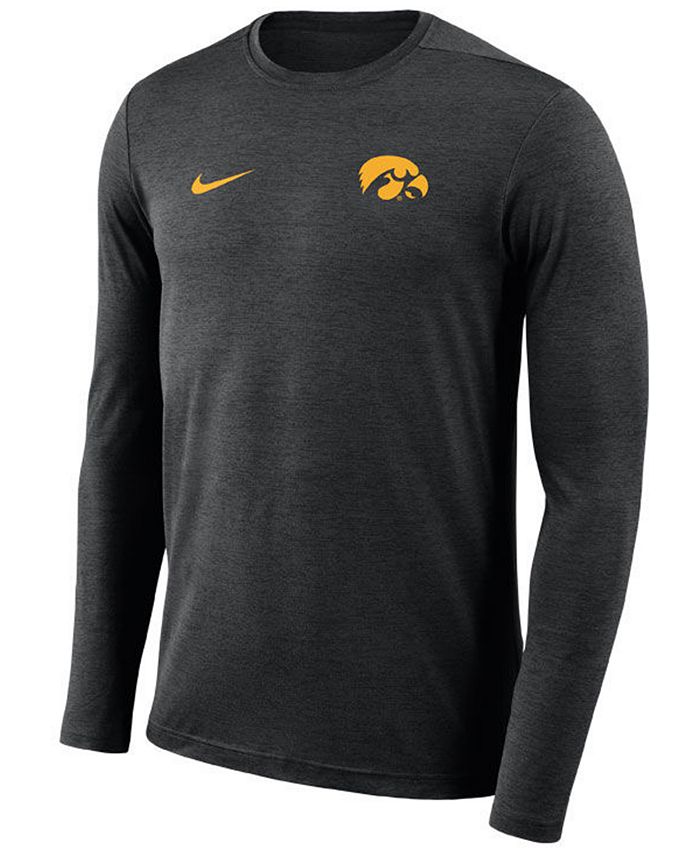 Nike Men's Iowa Hawkeyes Long Sleeve Dri-Fit Coaches T-Shirt & Reviews ...
