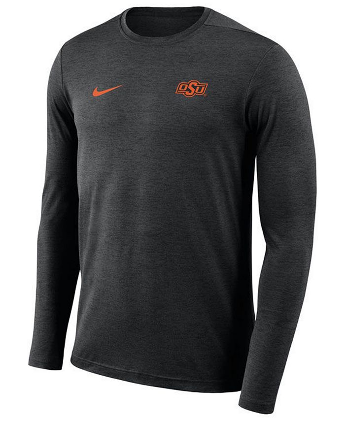 Nike Men's Oklahoma State Cowboys Long Sleeve Dri-Fit Coaches T-Shirt -  Macy's