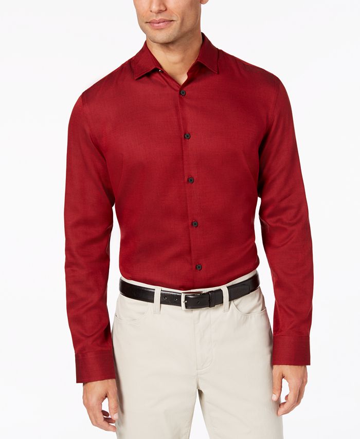 Alfani Men's Vesper Twill Shirt, Created for Macy's - Macy's