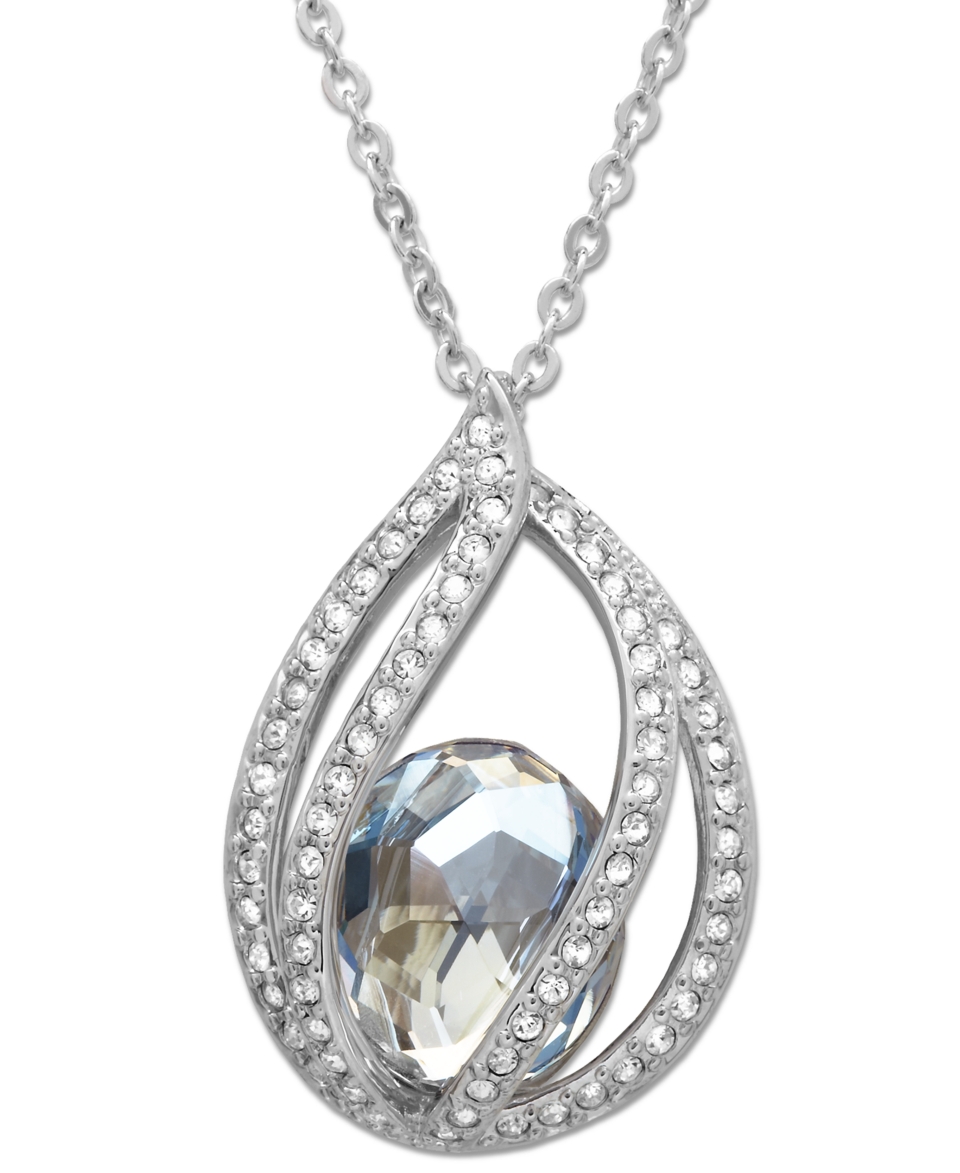 Swarovski Necklace, Megan Crystal Moonlight Pendant   Jewelry