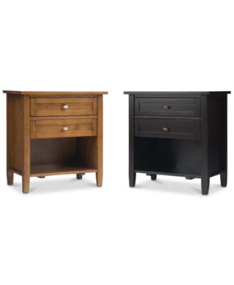 Warm Shaker Bedside Table