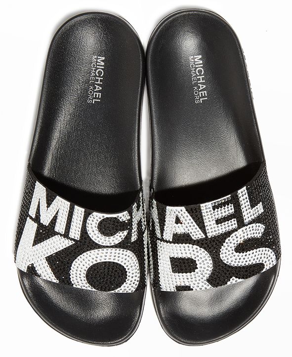 Michael Kors Women&#39;s Gilmore Pool Slide Sandals & Reviews - Sandals - Shoes - Macy&#39;s
