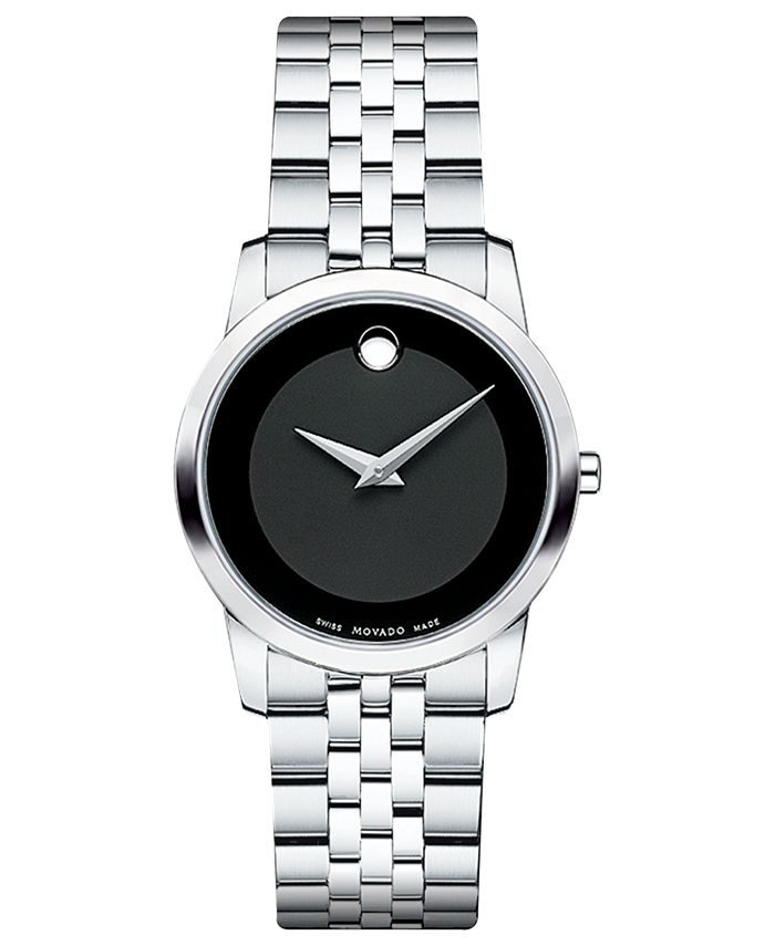 movado museum stainless steel