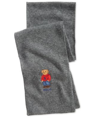 polo scarf with bear