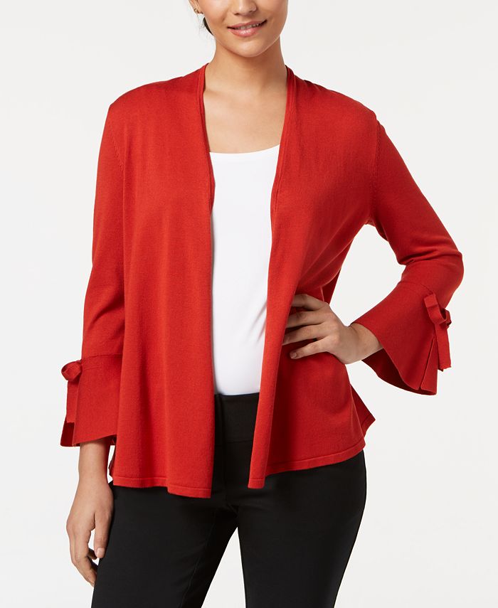 Alfani tie sleeve cardigan clearance