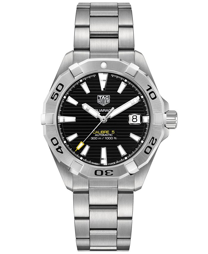 TAG Heuer Men's Swiss Automatic Aquaracer Calibre 5 Stainless Steel ...