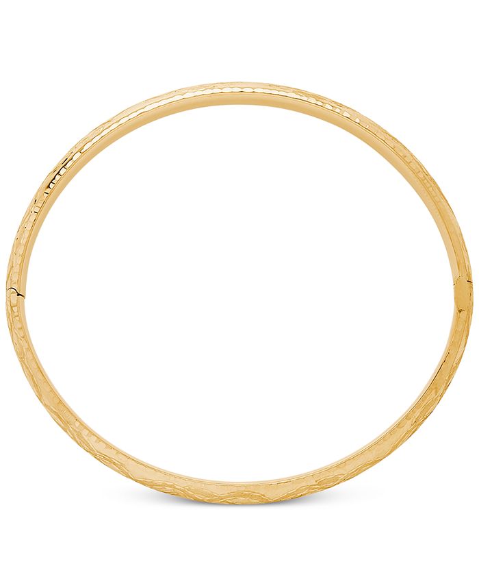 Macy's Engraved Bangle Bracelet in 14k Gold - Macy's